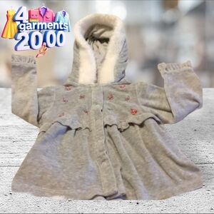 First impressions light weight hooded sweatshirt like jacket size 24 ms